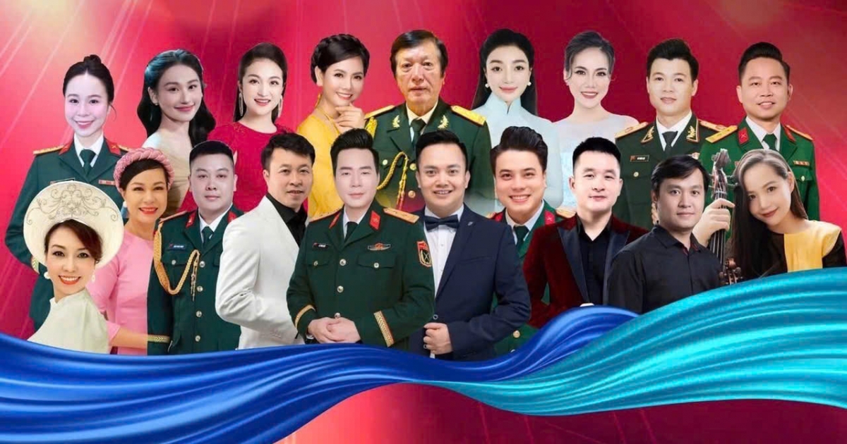 Các nghệ sĩ tham gia chương trình nghệ thuật Bài ca thống nhất.