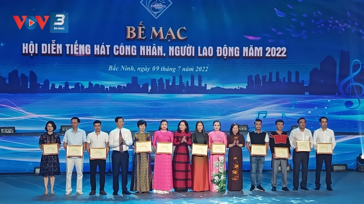 Hội diễn “Tiếng hát công nhân, người lao động năm 2022" kết thúc thành công tốt đẹp.