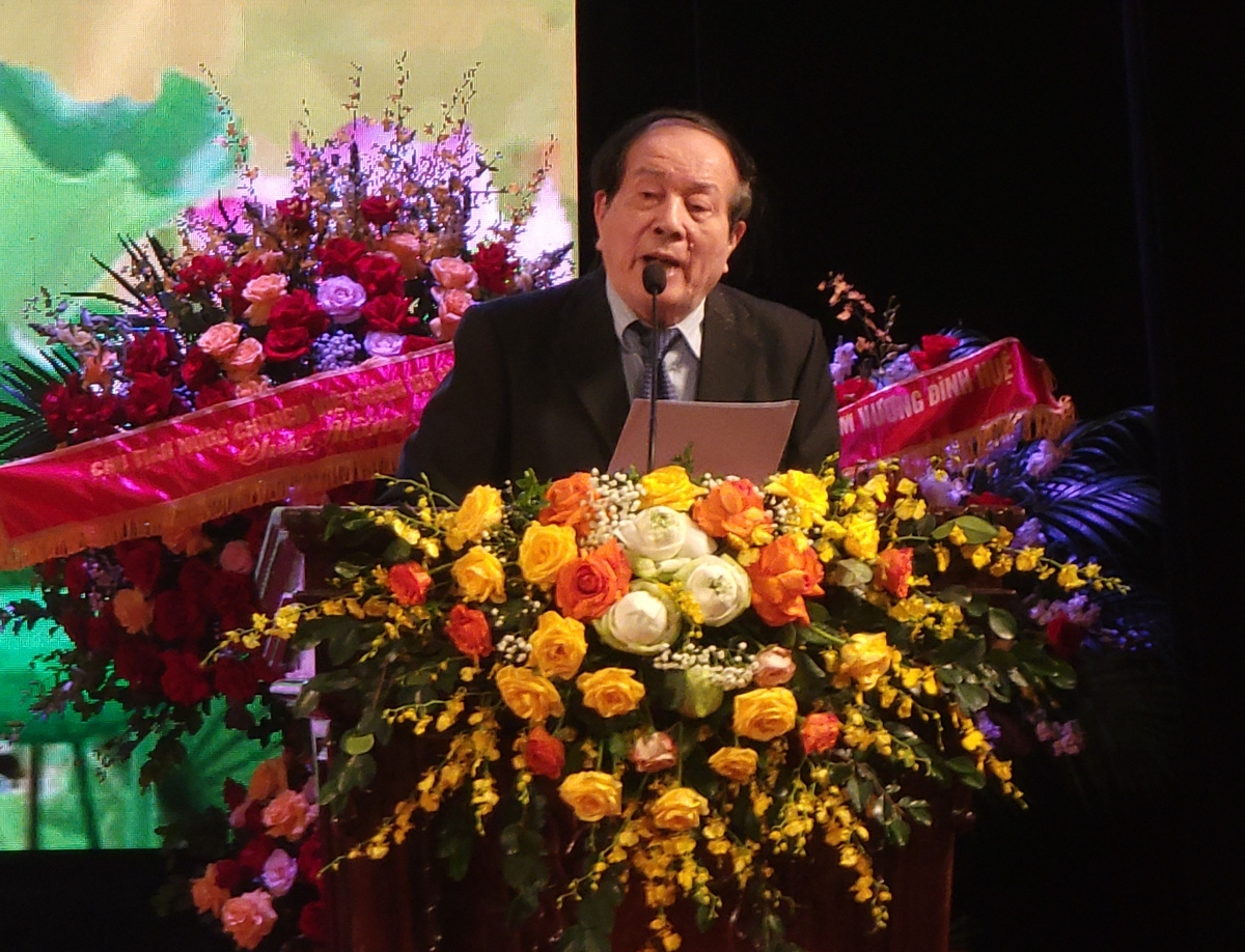 Nhà thơ Hữu Thỉnh, nguyên Bí thư Đảng Đoàn, nguyên Chủ tịch Liên hiệp các Hội văn học, nghệ thuật Việt Nam.