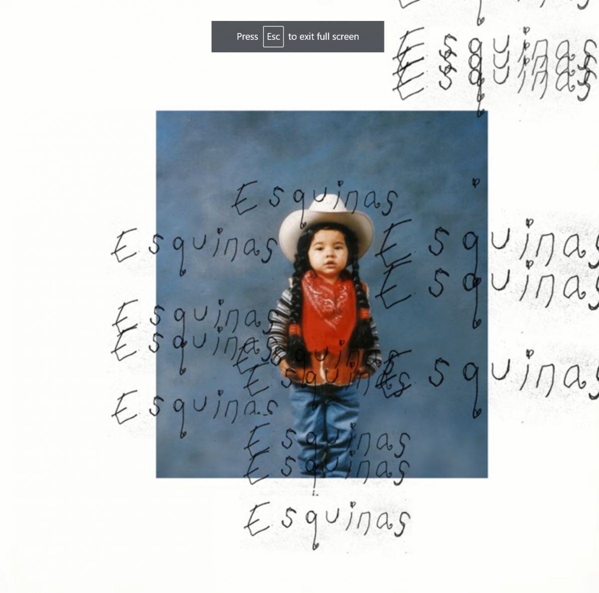 Bìa album của “Esquinas” cực kỳ độc đáo mang đậm chất liệu Mexico